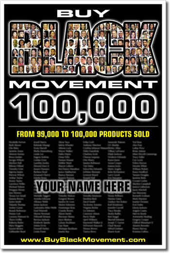 Buy Black Movement 100,000 Poster