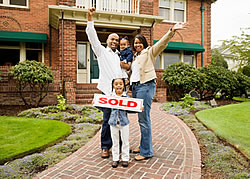 Family Buying Home